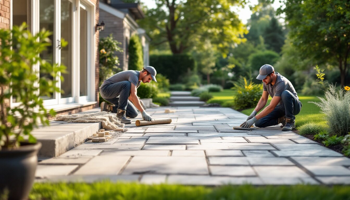 faire une terrasse en pierre naturelle
