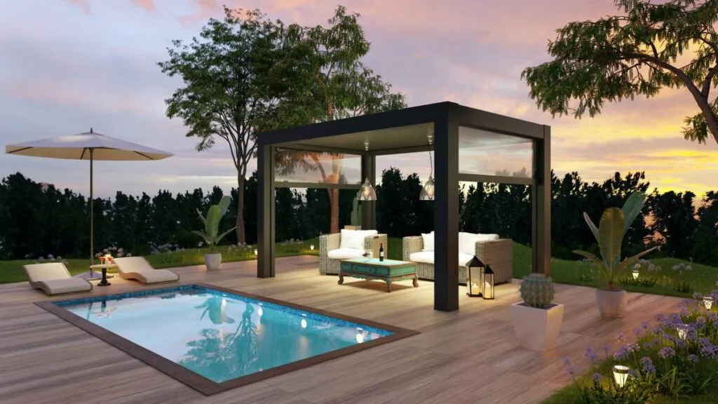 terrasse mobile piscine sécurité esthétique