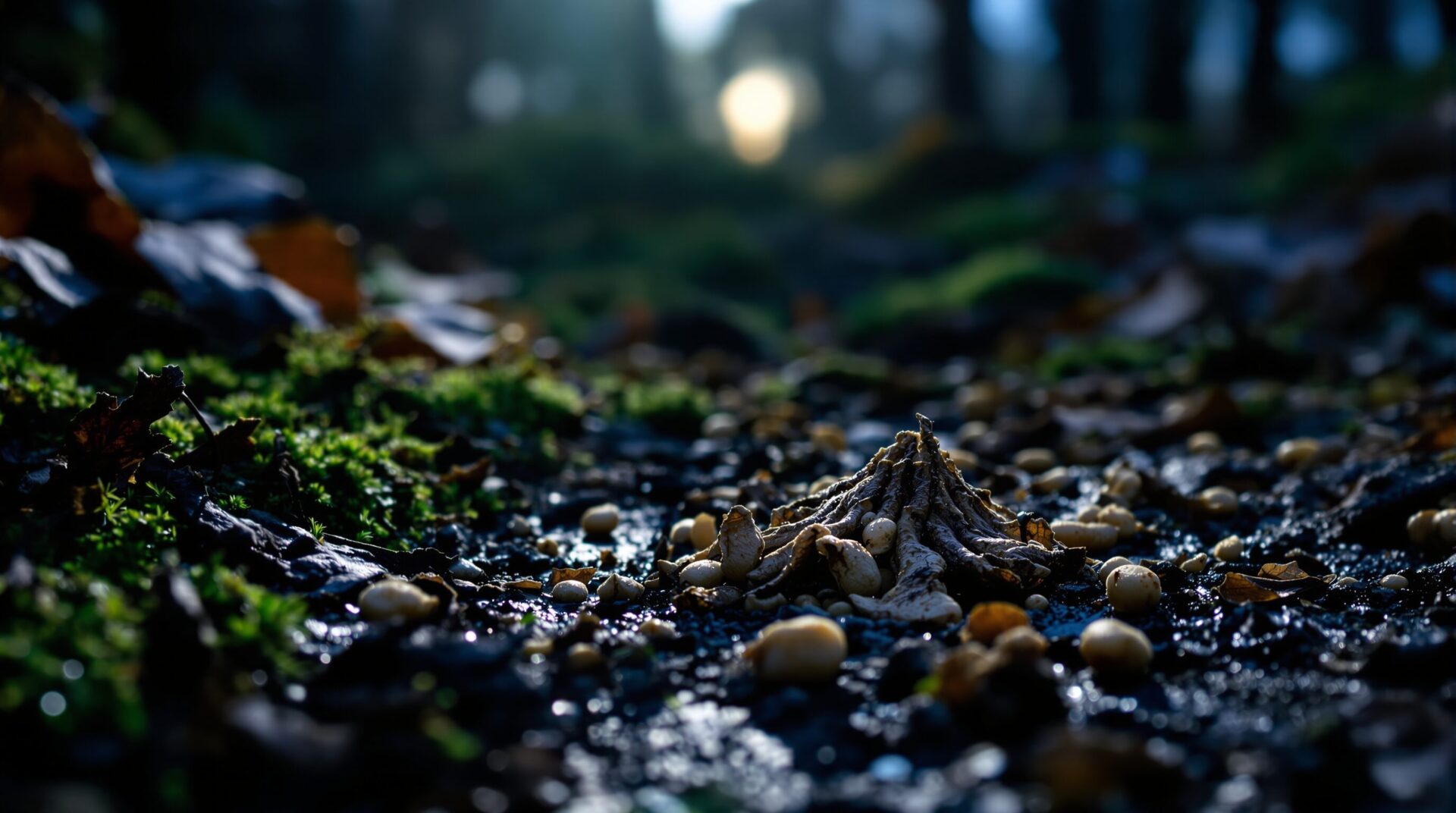 crottes d&apos;animaux nocturnes