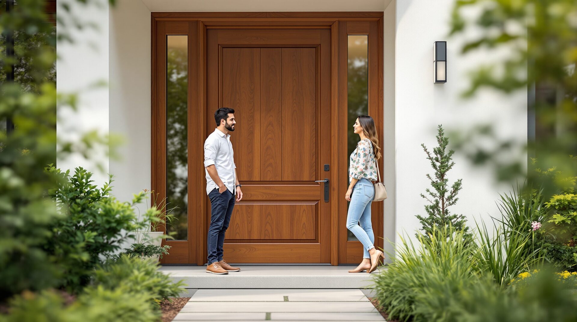 porte d'entrée bois sur mesure