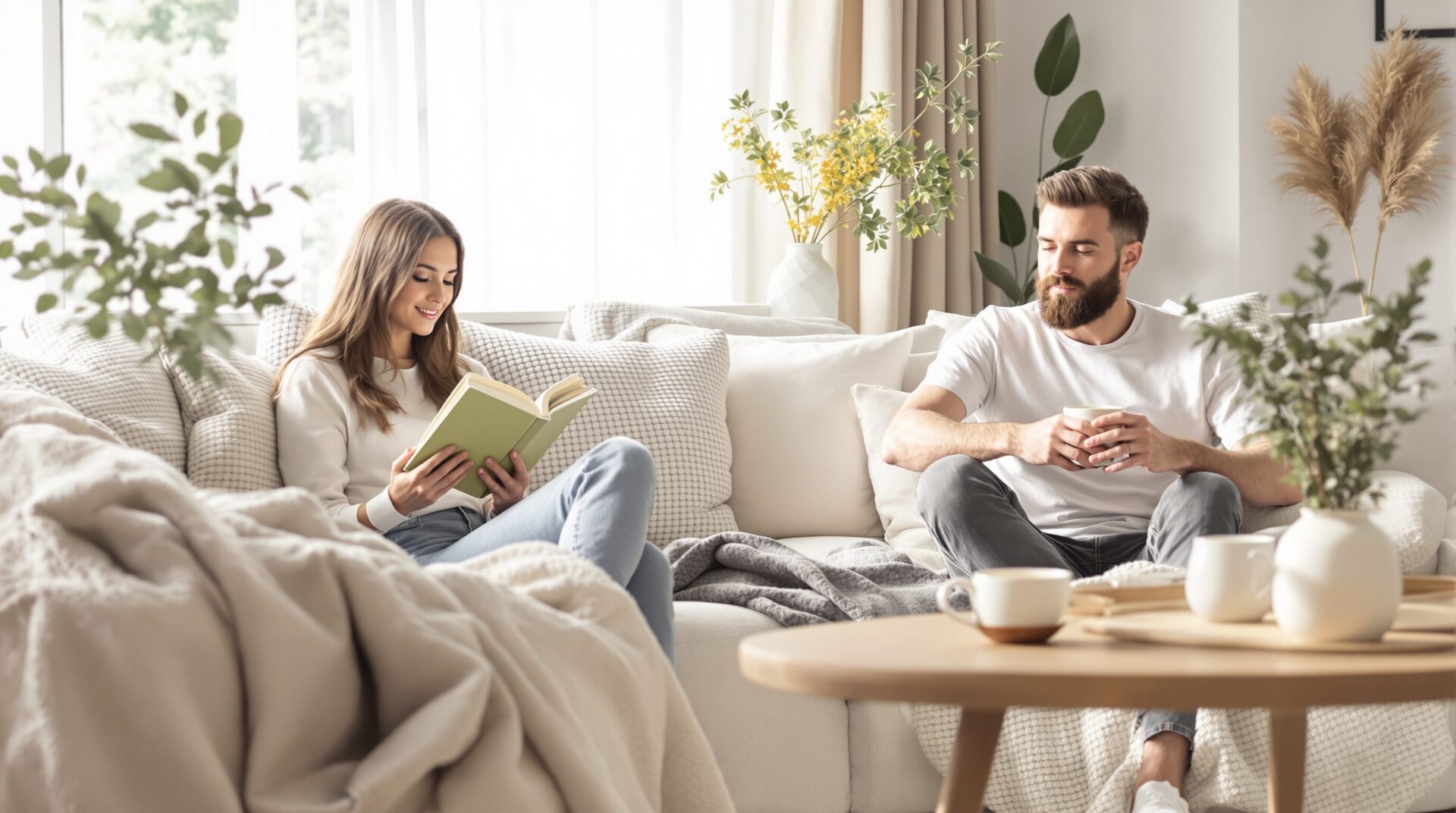 deco pour salon blanc