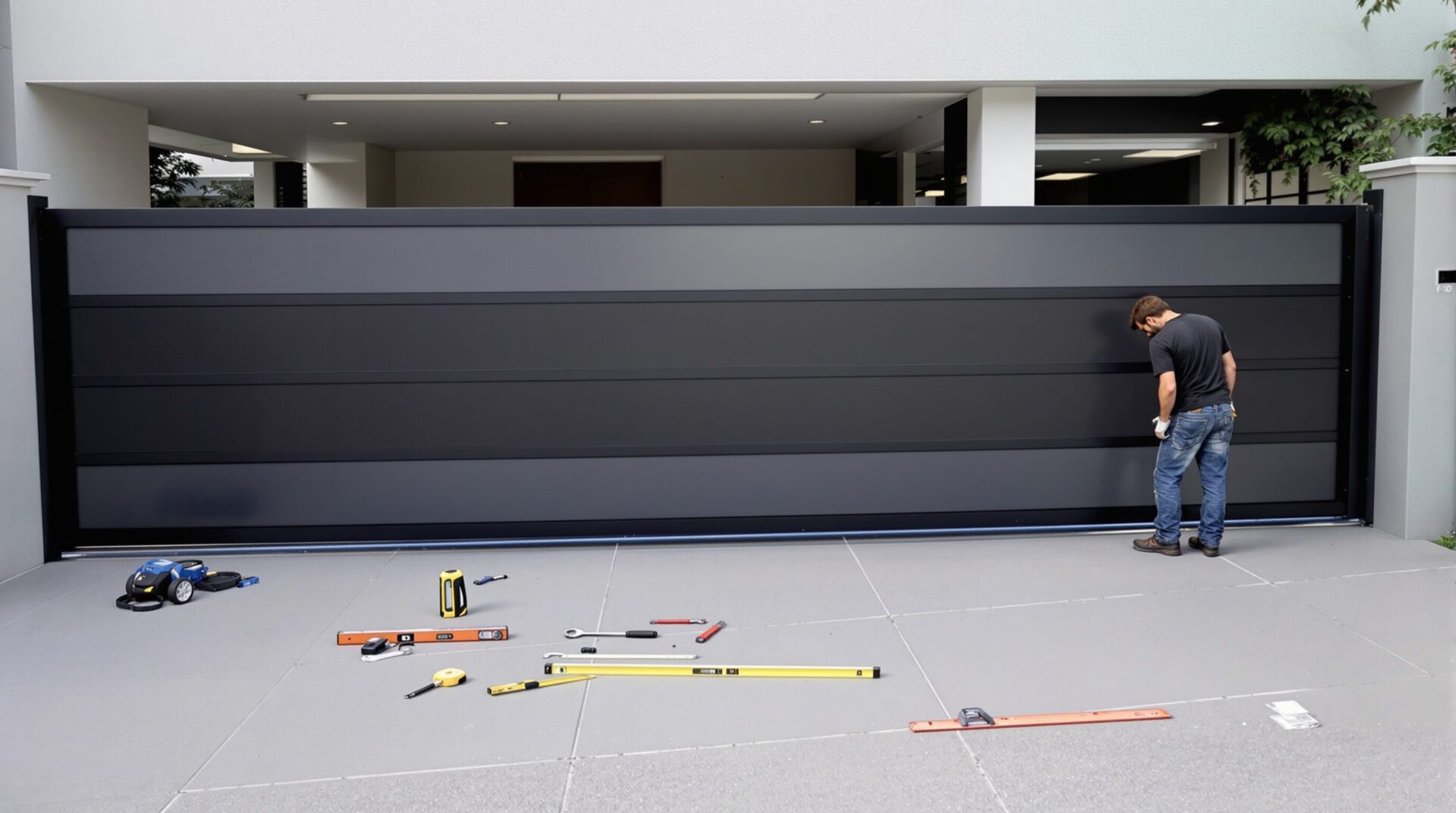 installation portail coulissant