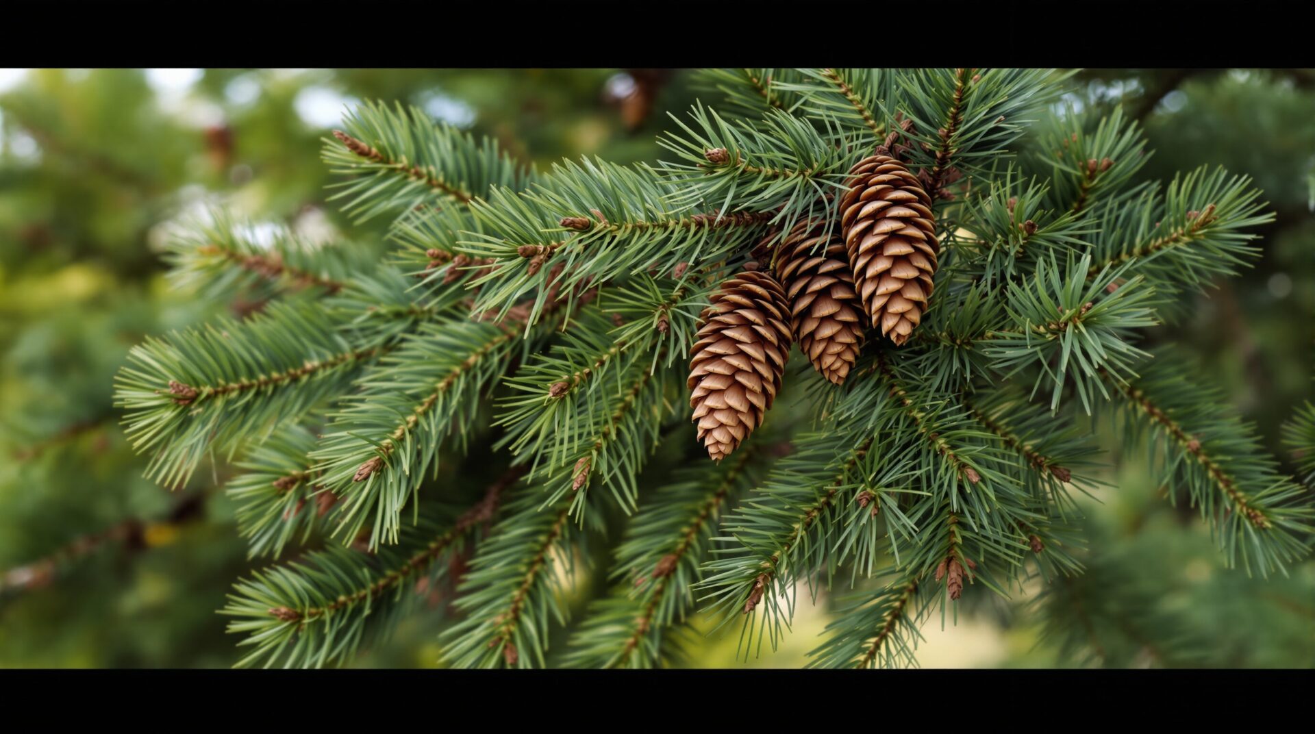 sapin avec pomme de pin