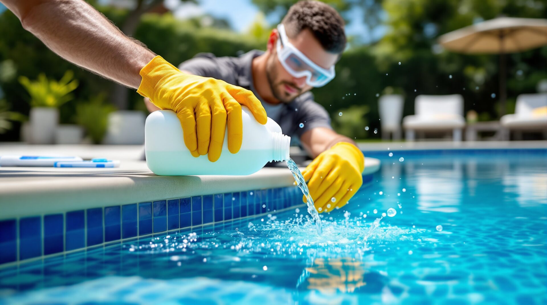 Eau de javel piscine : les dosages et précautions pour un traitement efficace