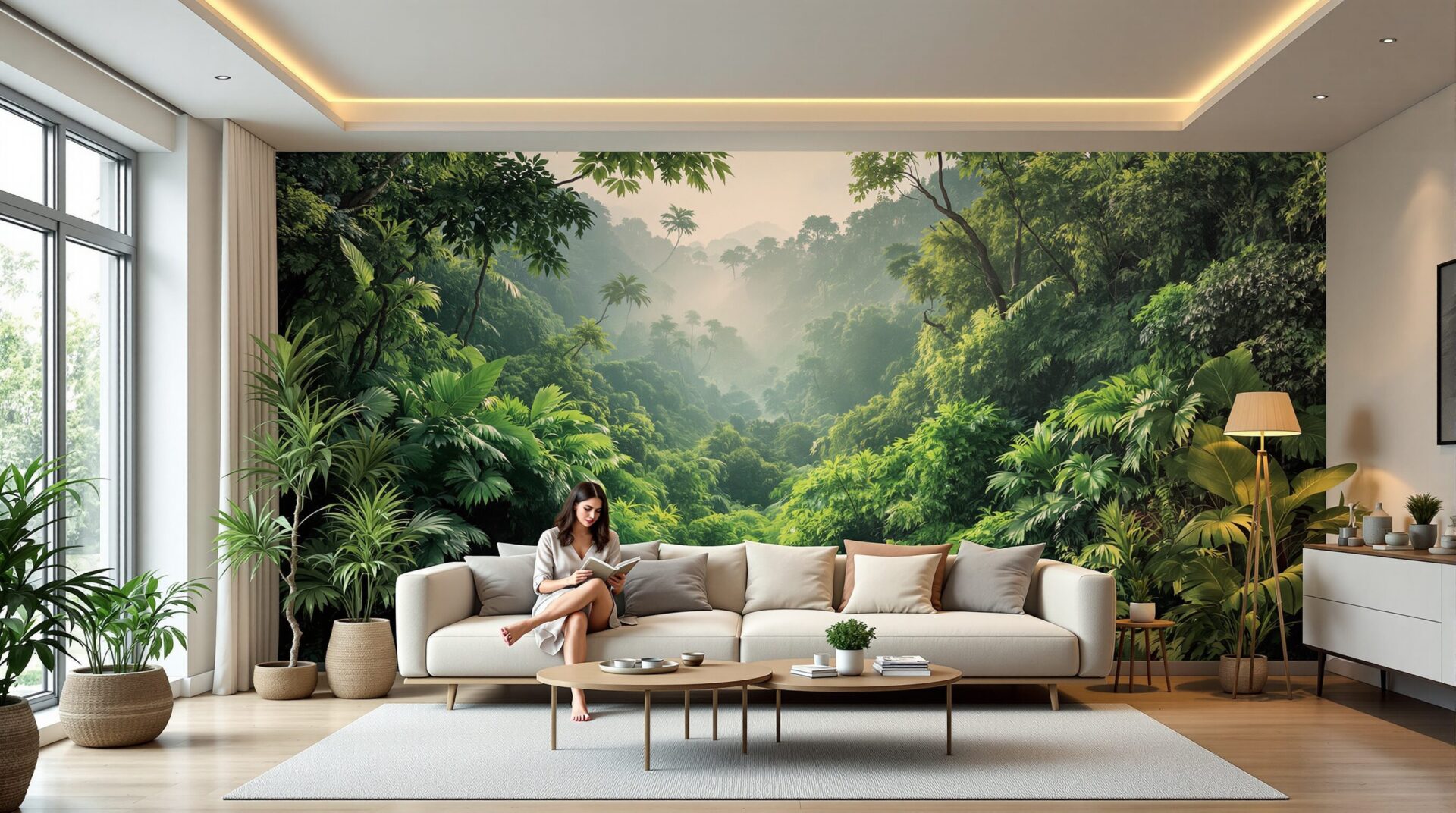 Décors muraux panoramiques : comment ces grands motifs transforment un intérieur