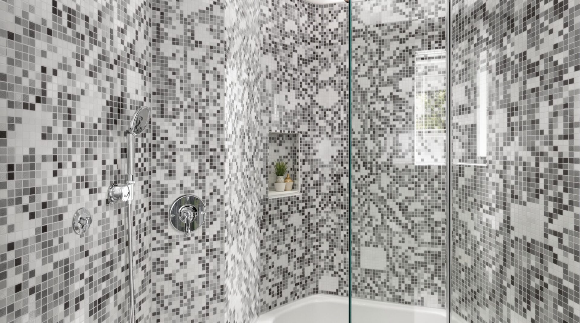 photo douche italienne carrelée