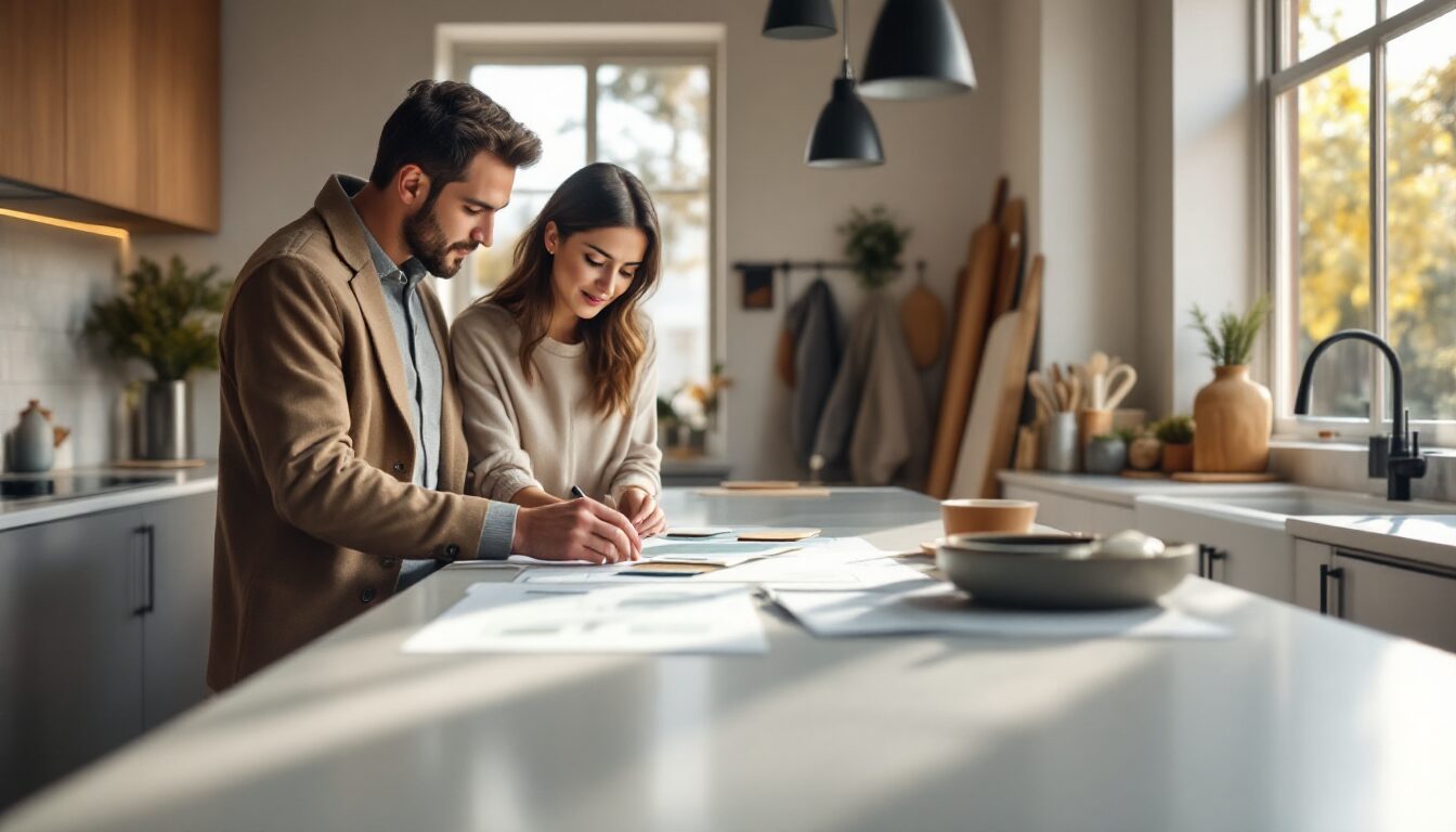 plan de travail sur mesure