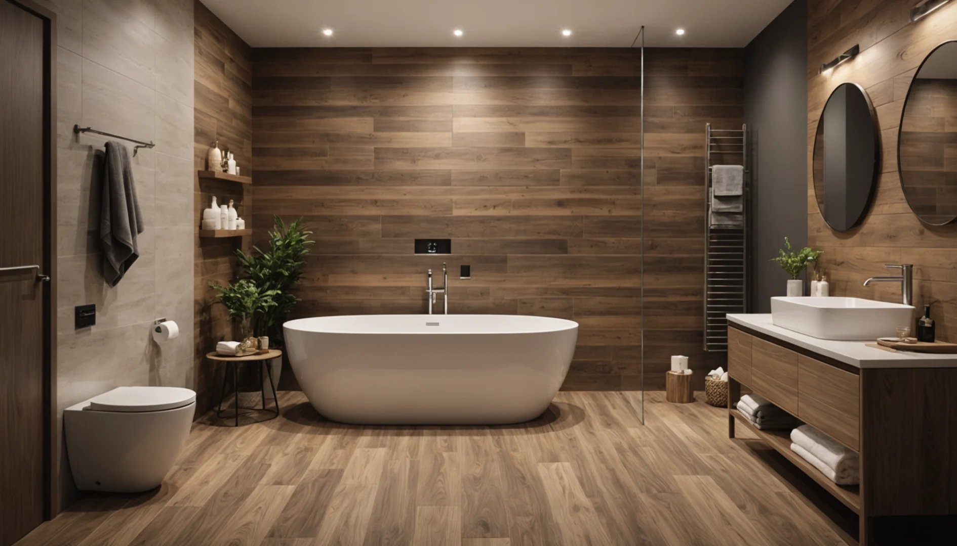 carreaux imitation bois pour salle de bain