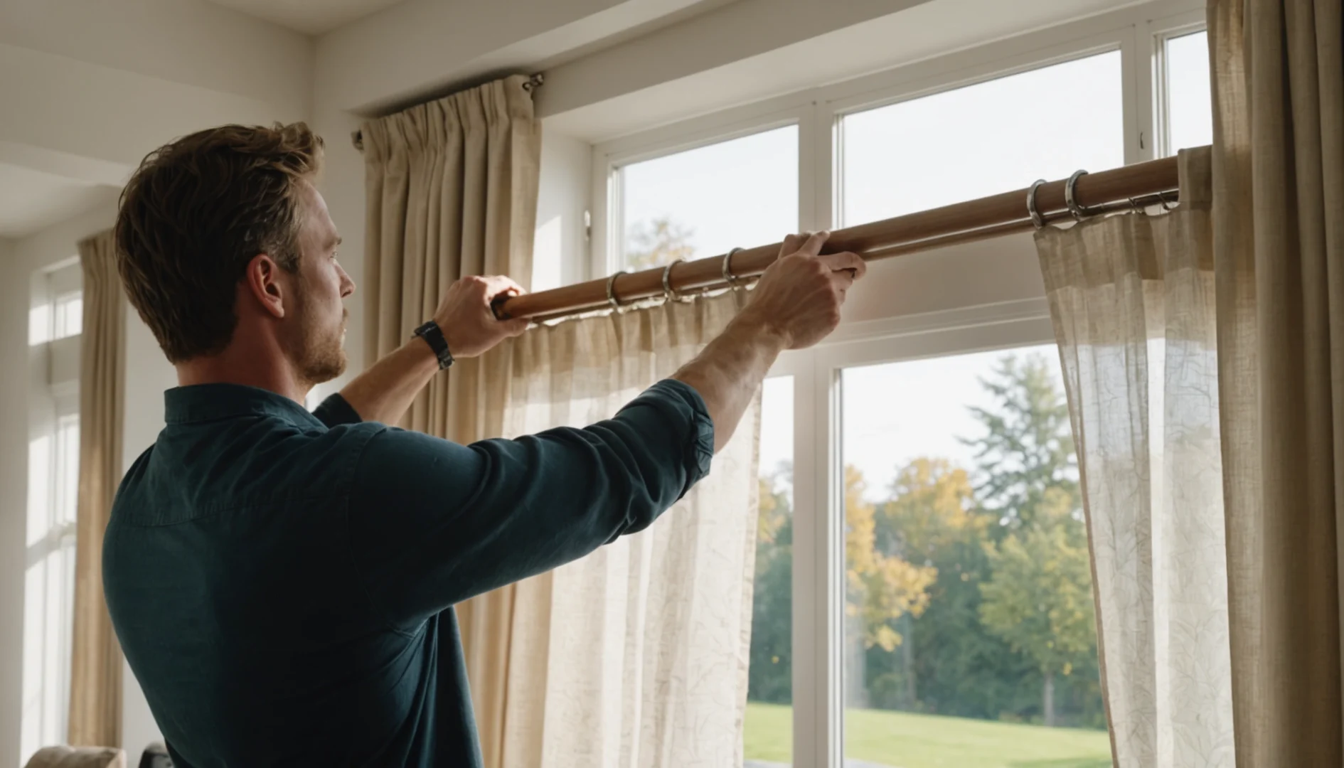 fixer une tringle à rideaux sans percer