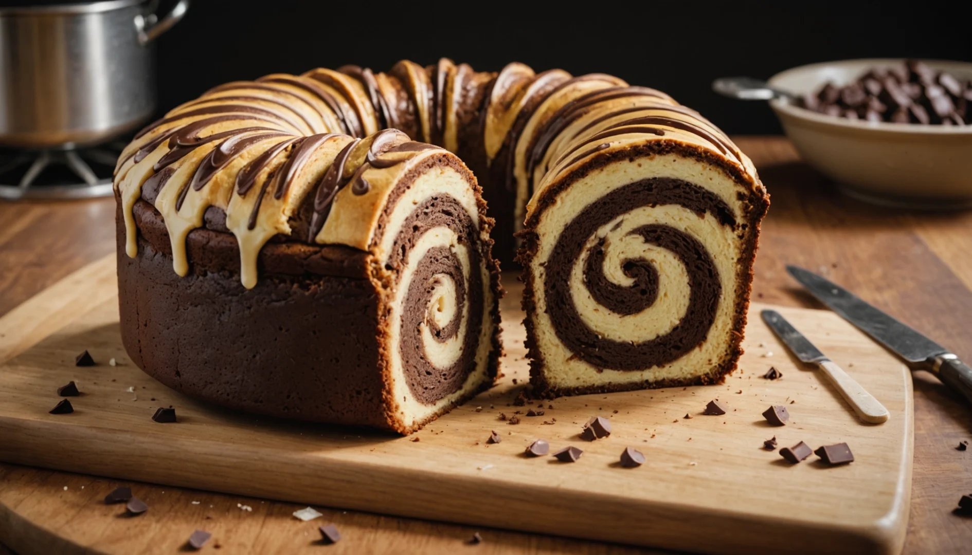 gâteau marbré chaleur traditionnelle ou tournante