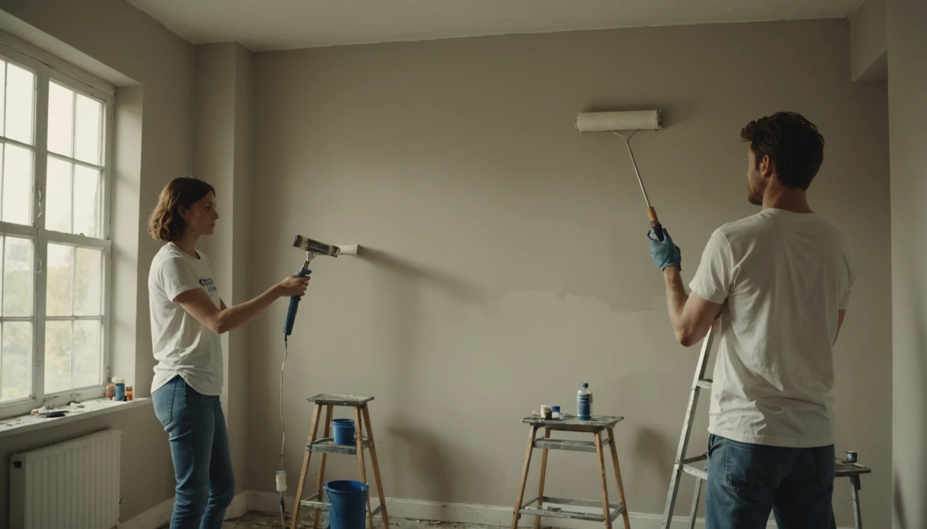 rouleaux de peinture pour murs lisses