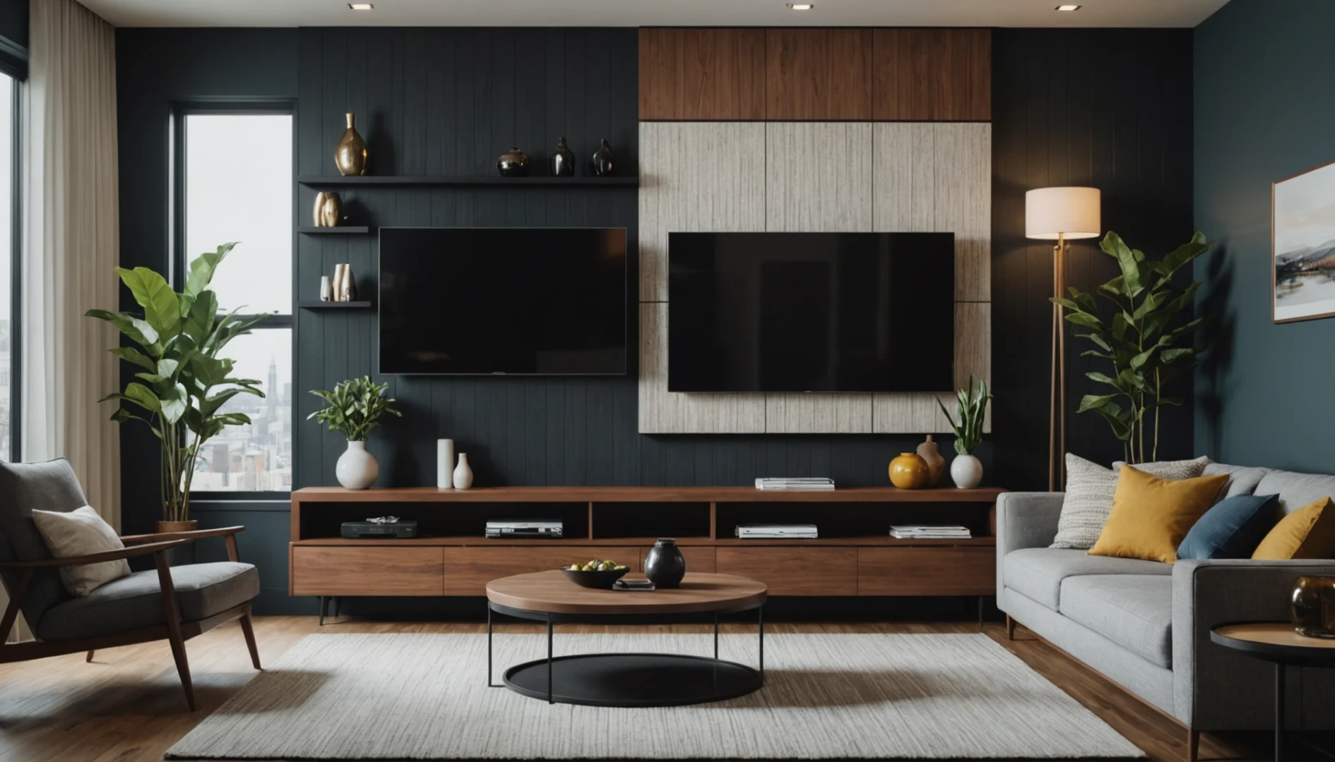 décorer le mur derrière la télé