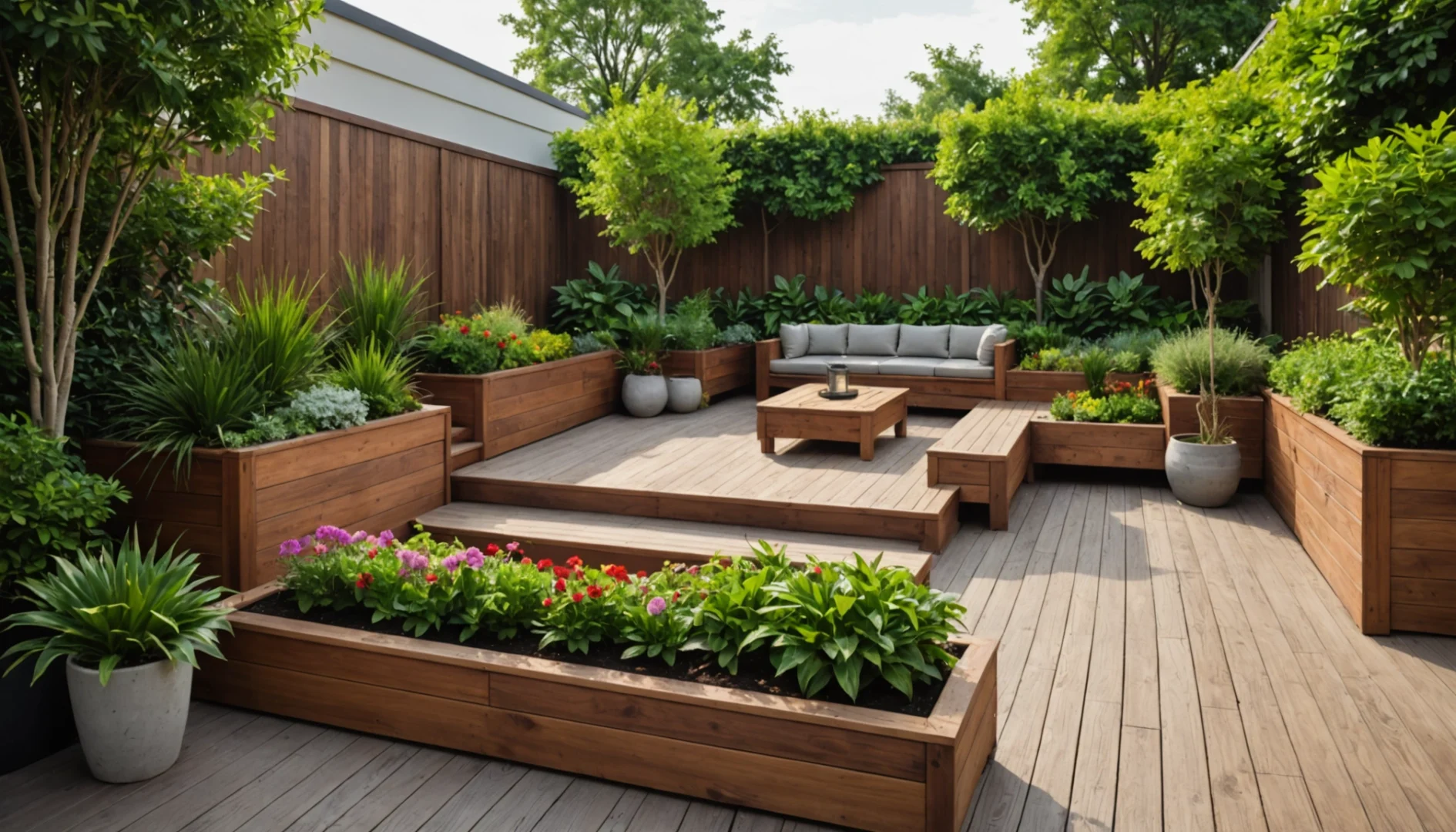 jardinière sur terrasse