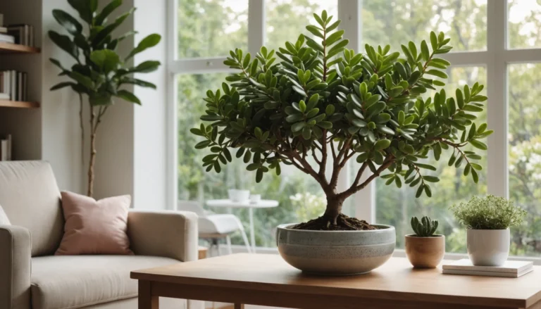 arbre de jade fleuri