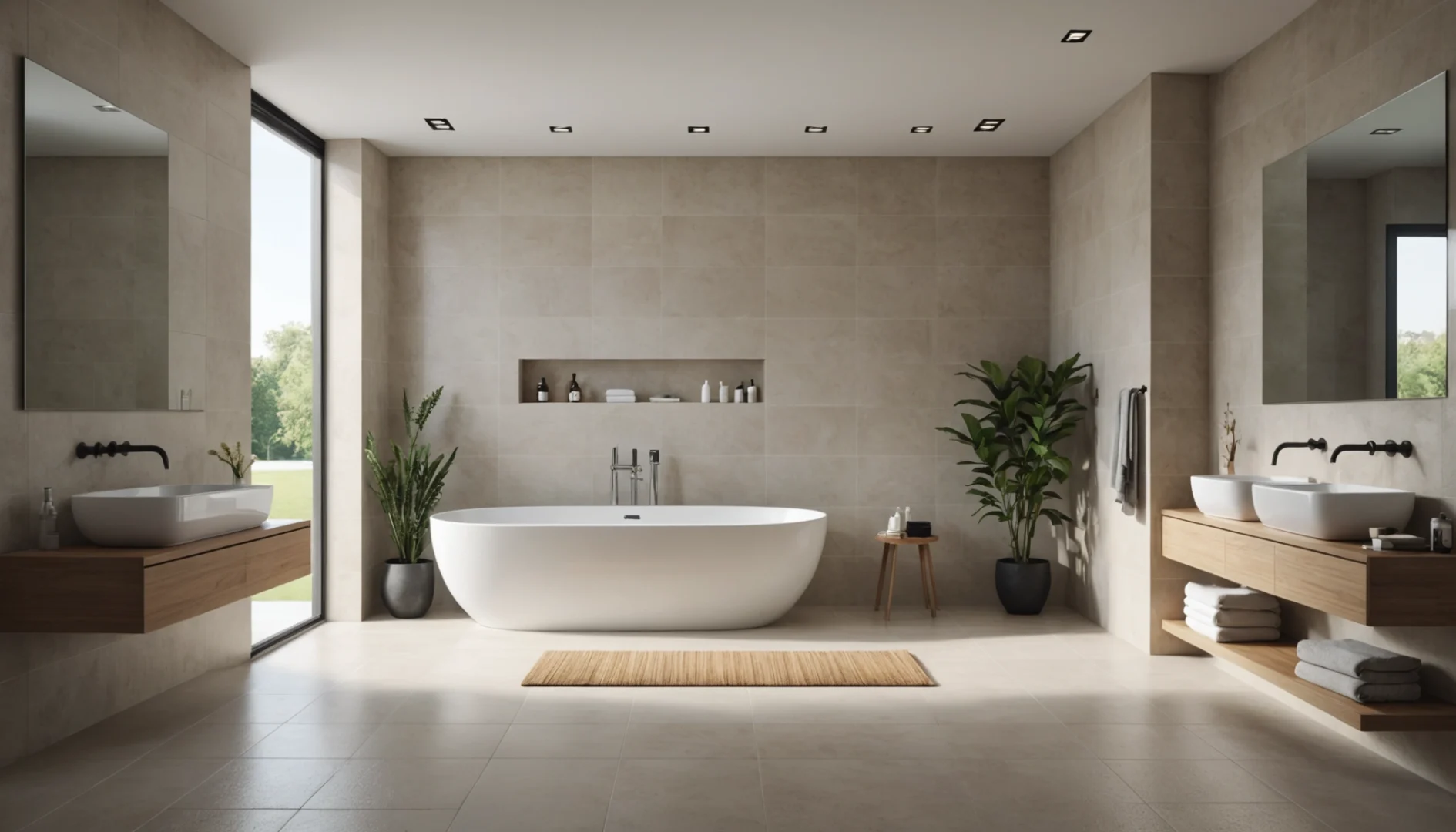 carrelage dans une salle de bain
