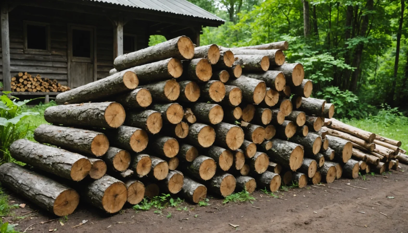 merule sur bois de chauffage