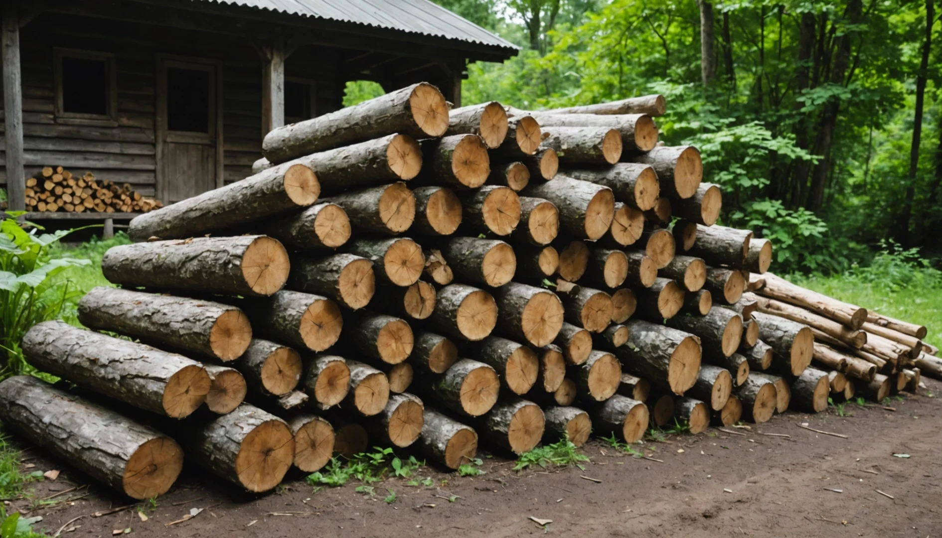 merule sur bois de chauffage