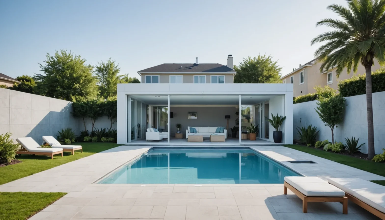 piscine coque avec volet roulant