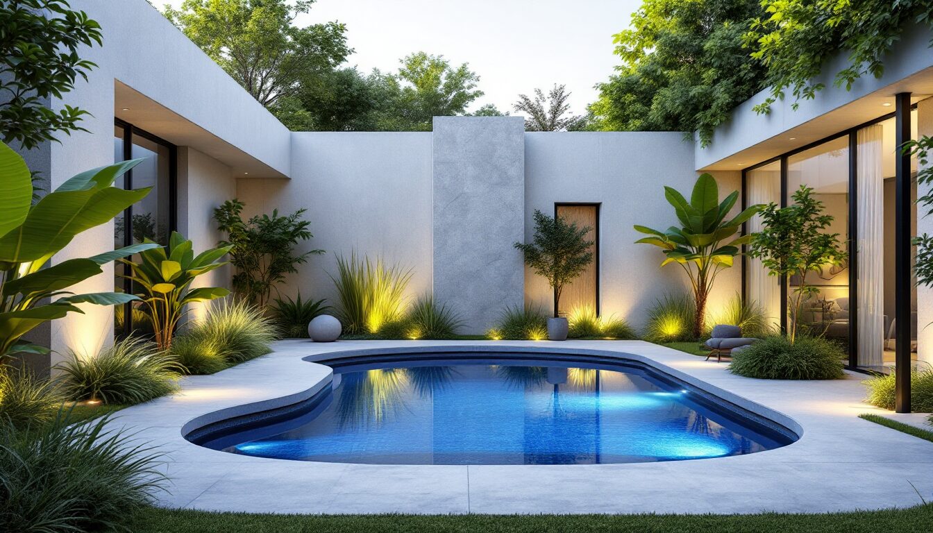 aménagement petit jardin avec piscine