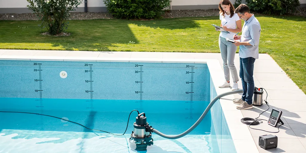 combien de temps pour vider une piscine de 30m3