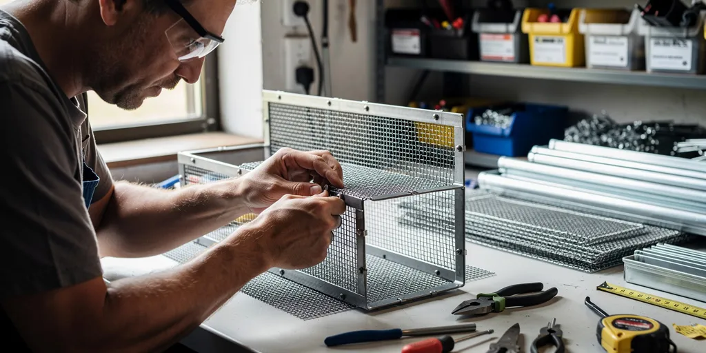 fabriquer un panier à pellet pour insert