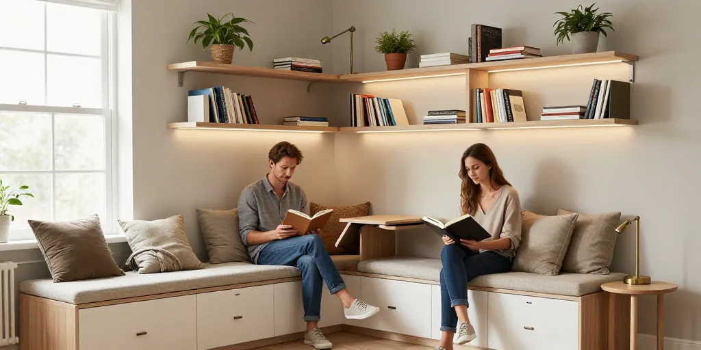 banquette coin lecture