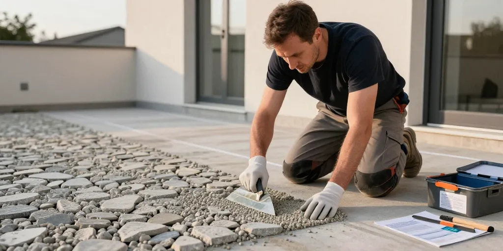 Installer sa moquette de pierre en kit : mode d'emploi