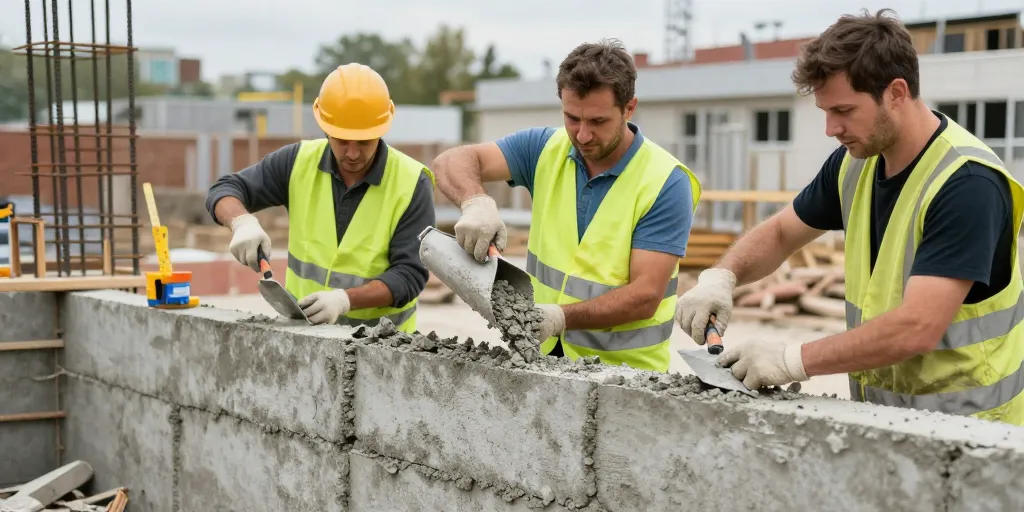 Réutiliser le béton résiduel: une solution innovante pour construire des murs durables