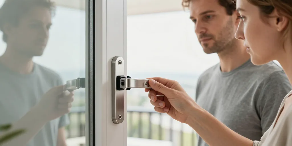 serrure porte vitree