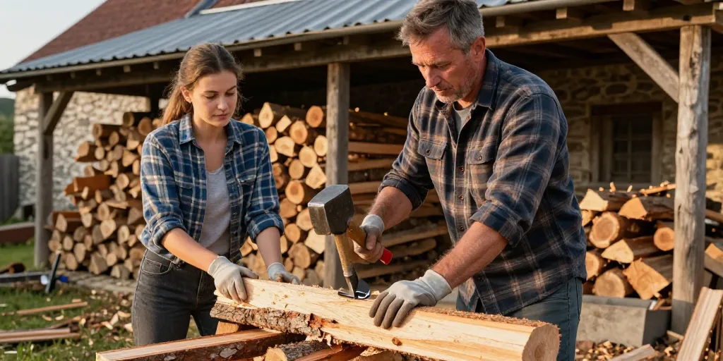 fendre bois de chauffage