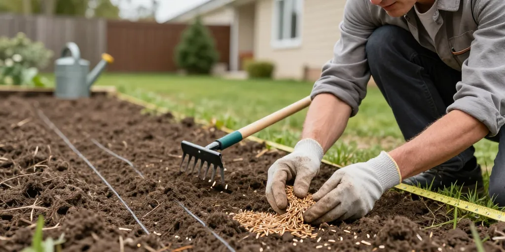 Comment semer du gazon : méthode simple pour un résultat uniforme