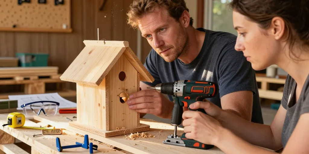 nichoirs fabriquer mangeoire oiseaux palette