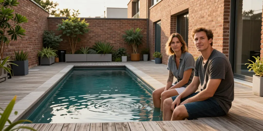 piscine petit jardin de ville