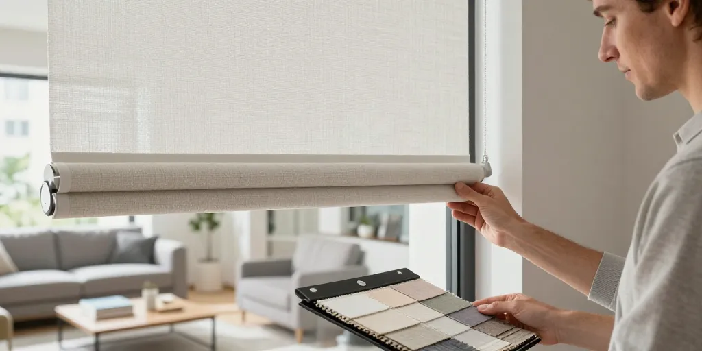 store enrouleur imprimé