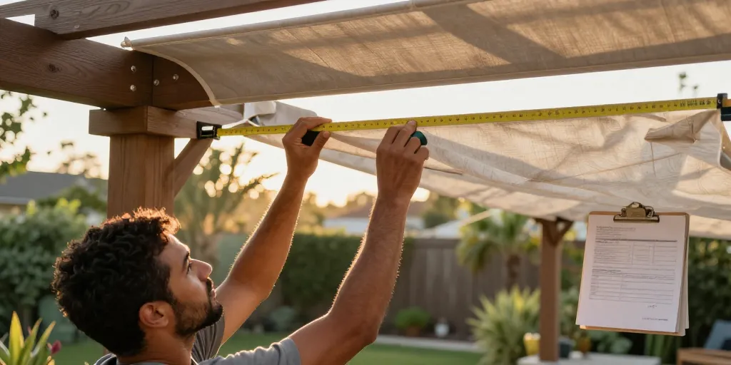 bache pergola sur mesure